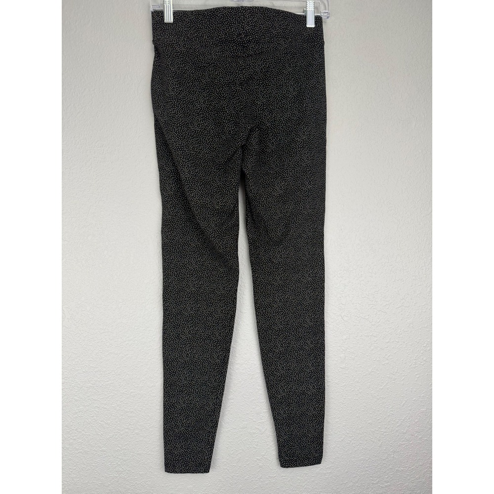 Old Navy Womens XS Black‎ Polka Dot Leggings Mid Rise Cotton Blend Stretch Pants - Picture 4 of 4